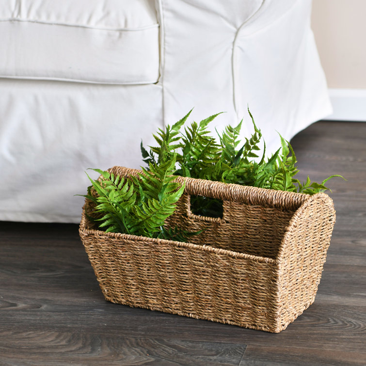 Bay Isle Home Artan Seagrass Magazine Rack Wayfair